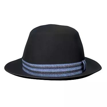 Stylish Retro Hat: Vintage Elegance 3D model image 1 