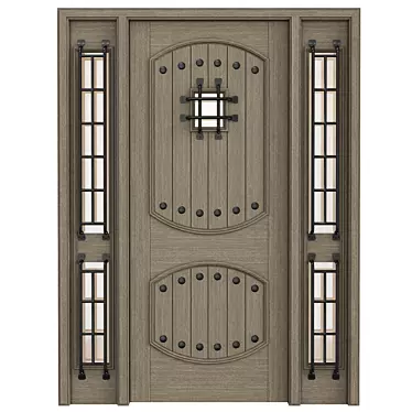 Elegant Entry Doors - Timeless Elegance for Your Home 3D model image 1 