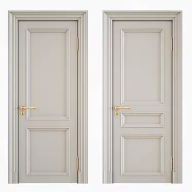 Elegant Interior Doors: Classic Design 3D model image 1 