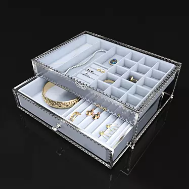 Elegant Jewelry Storage Solution 3D model image 1 