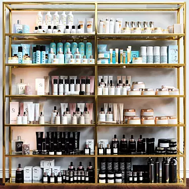 Luxury Cosmetology Set: Salon-Grade Makeup, Cream, Perfume 3D model image 1 