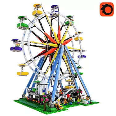 LEGO Ferris Fun: Build, Spin, Enjoy! 3D model image 1 