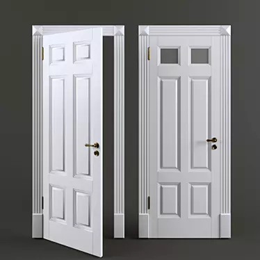 Customizable Interior Doors: 700x2000mm Slab 3D model image 1 
