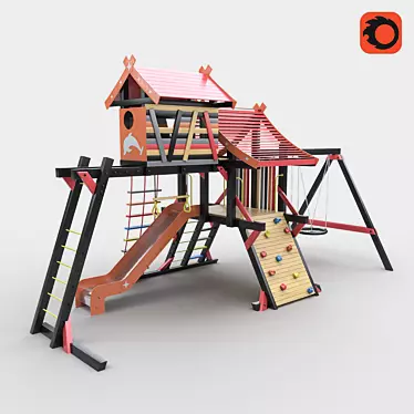 Cabin Playground: Fun with a loft 3D model image 1 