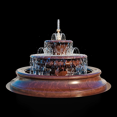 Elegant Bee Fountain - Height: 2700mm 3D model image 1 
