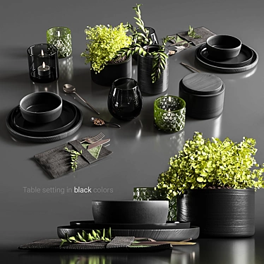 table setting - 3D models category