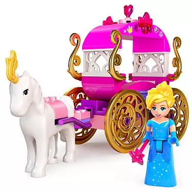 Disney Princess Lego Carriage 3D model image 1 