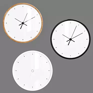 Stylish Time Decor: Wall Clock 3D model image 1 