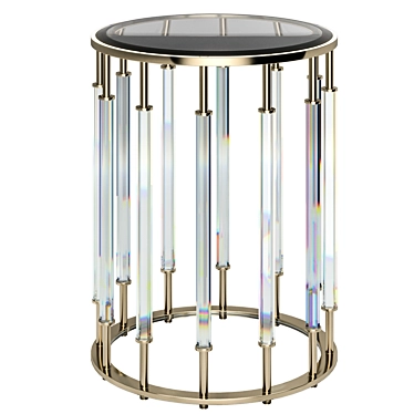 Elegant Robson Crystal Table: Small & Chic 3D model image 1 
