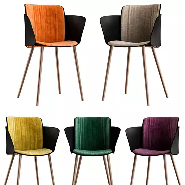 Sleek Desalto Paper: Modern Chair 3D model image 1 