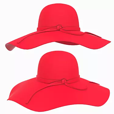 Summer Chic Sun Hat 3D model image 1 