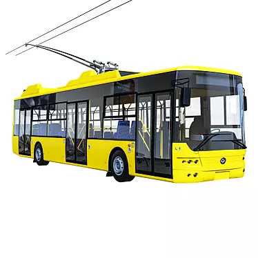 Customizable Trolleybus: Personalize Your Ride! 3D model image 1 