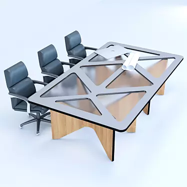 Customized Conference Table 3D model image 1 