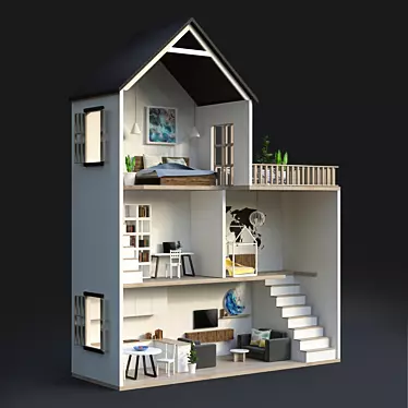 Fantasy Dream Doll House 3D model image 1 