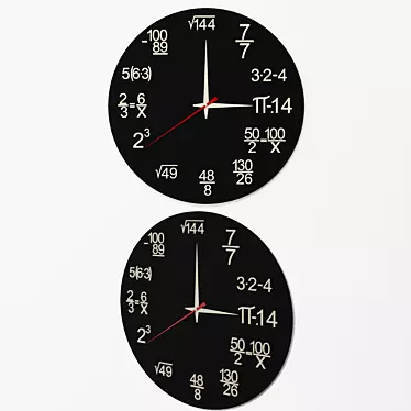 Minimalist Wall Clock 3D model image 1 