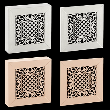 Title: Ornate Box and Panel 3D model image 1 