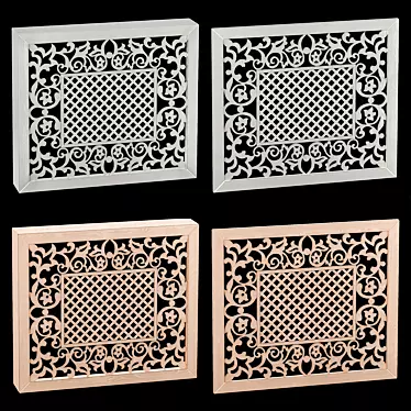 Ornamental Box and Panel Set 3D model image 1 