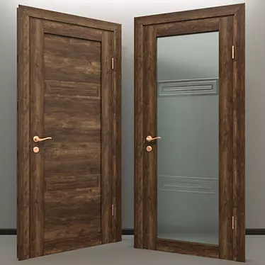 Elegant Entryways: Stylish Interior Doors 3D model image 1 