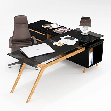 Modern Office Table 3D model image 1 