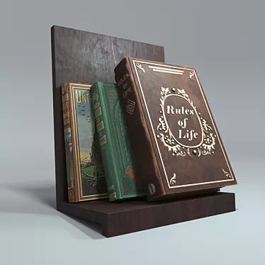 Title: Leather Books Collection - 2014+Corona+Vray 3D model image 1 