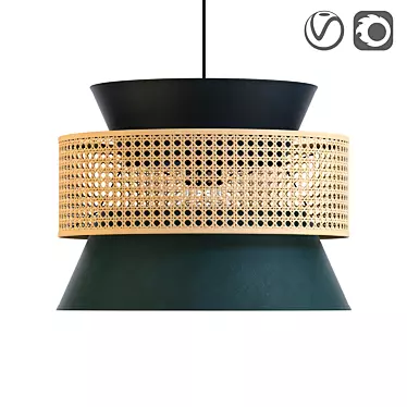 Wicker Lampshade for Dolkie Chandelier

Vintage-style Rattan Pendant 3D model image 1 