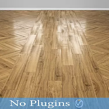 Russian Wood Floor 30: Authentic, Durable, Luxury 3D model image 1 