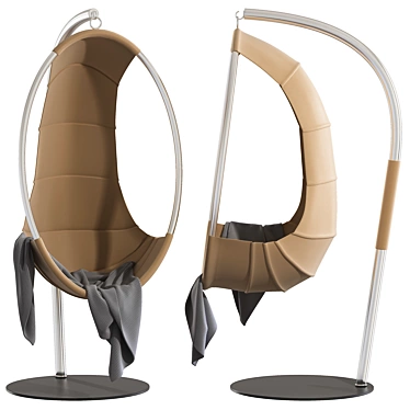 Modern Swing Armchair - Italian Design 3D model image 1 