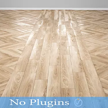Natural Wood Flooring - 36 inches 3D model image 1 