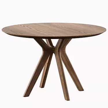 Clark Round Dining Table: Stylish and Versatile 3D model image 1 