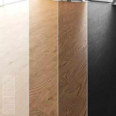 Premium Wood Floor Set - Variety of Styles 3D model image 1 