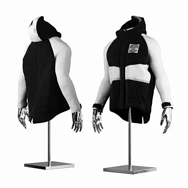 Metal Mannequin Jacket 3D model image 1 