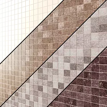 Tread Mosaic Tiles 3D model image 1 