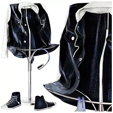 Denim Jacket: Stylish, Trendy Design 3D model image 1 