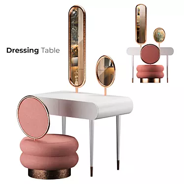 Elegant Vanity Dressing Table 3D model image 1 