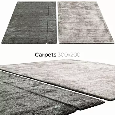 Elegant Home Carpets 3D model image 1 