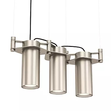 Elegant Chain Suspension Lamps 3D model image 1 