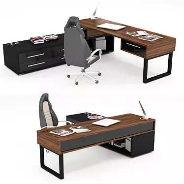 ERSA Office Table - Stylish and Spacious 3D model image 1 