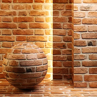 
Seamless Loft Brick Texture 3D model image 1 