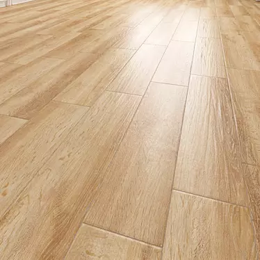 Sonoma Beige Wood Texture Floor Tile 3D model image 1 