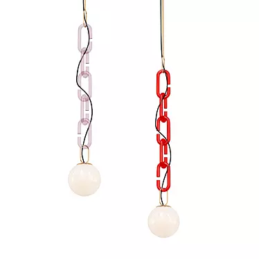 Decorative Chain Pendant Light 3D model image 1 