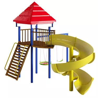 Playful Park Paradise: Children's Playground 3D model image 1 