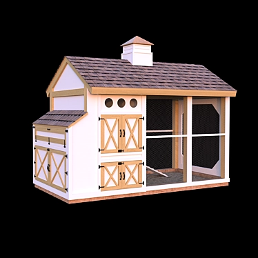 Bird Aviary: Spacious Shelter for Your Feathered Friends 3D model image 1 