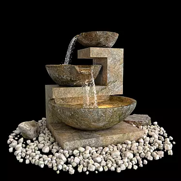 Simulated Water Fountain for ProOptimizer Modifications 3D model image 1 