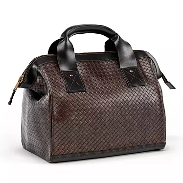 Leather Travel Bag - Polished Elegance 3D model image 1 