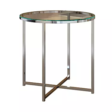 Sleek Glass Table Vivid 3D model image 1 