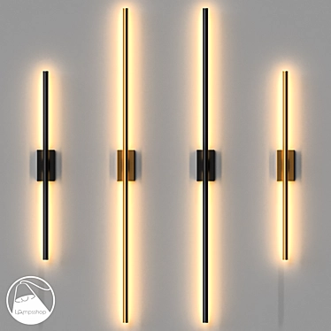Holy Pipe Sconce: Modern Wall Light 3D model image 1 