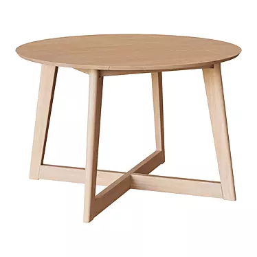 Elegant Round Maryse Table 3D model image 1 