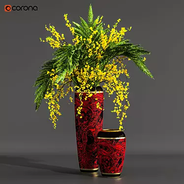 Elegance in Bloom: Flower Pot 05 3D model image 1 