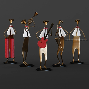 Musical Band Collectible Figurines 3D model image 1 