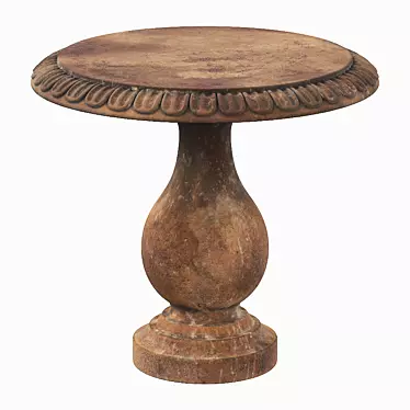 EcoGarden Round Table: Luxury and Functionality 3D model image 1 